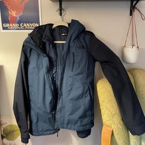 The North Face Mens two piece rain jacket.